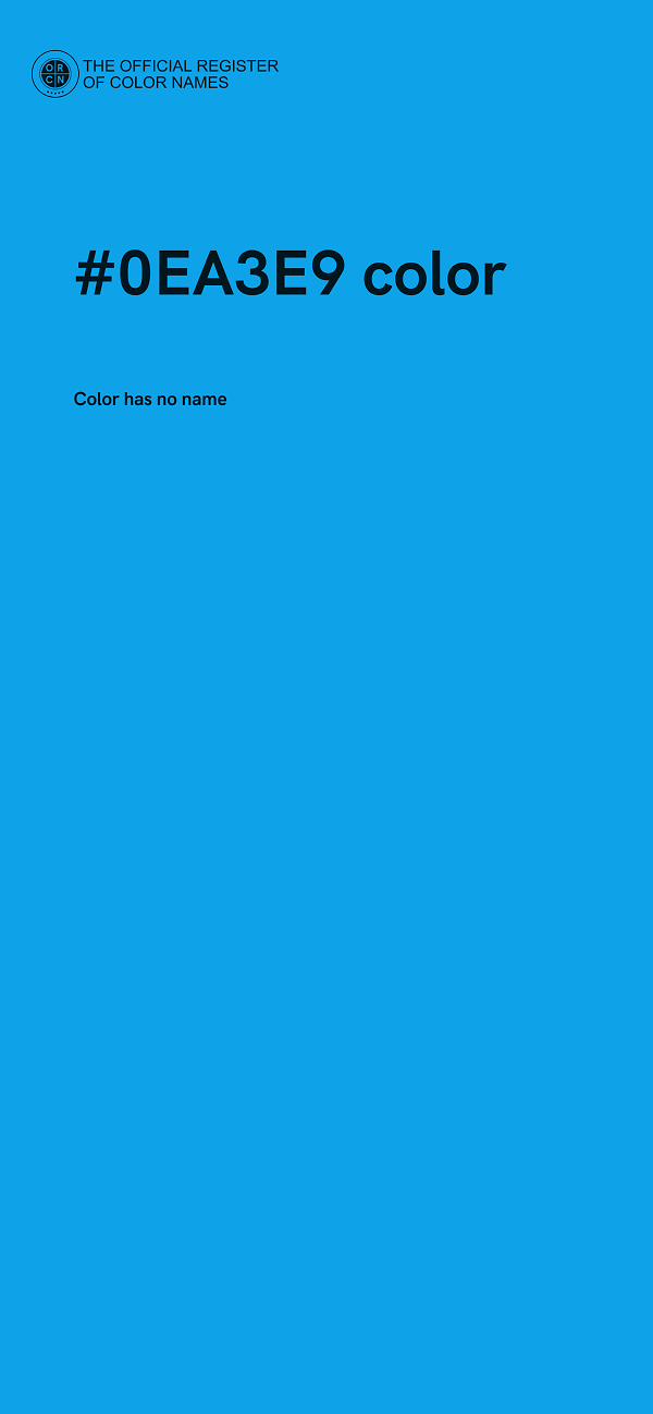 #0EA3E9 color image