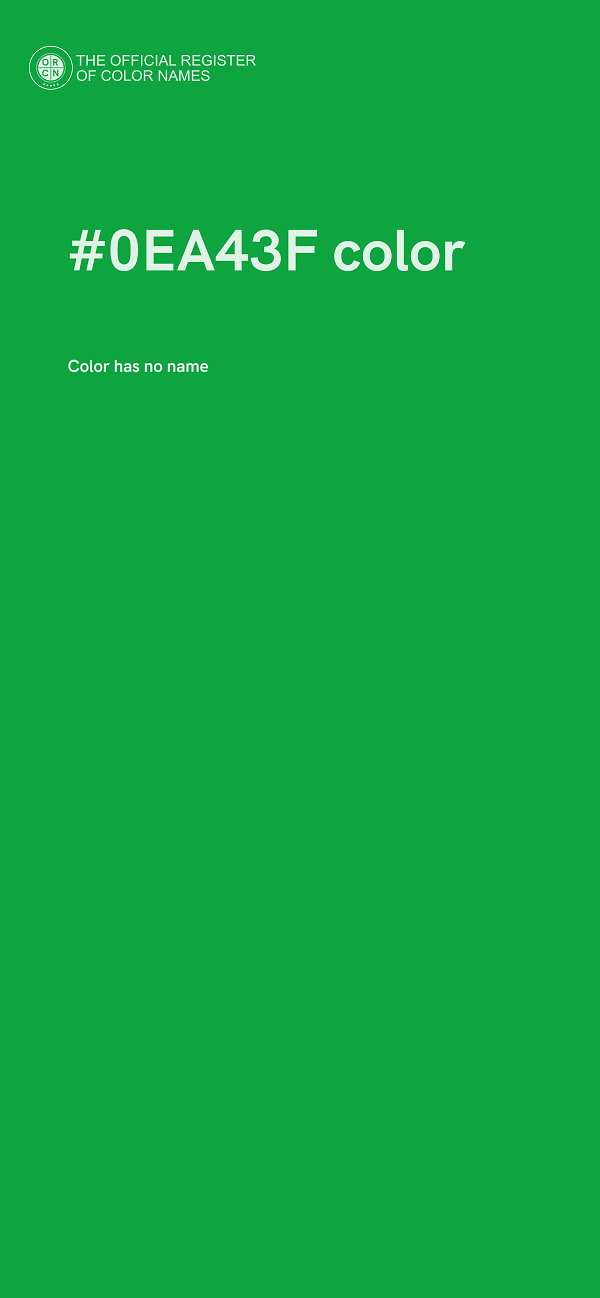 #0EA43F color image
