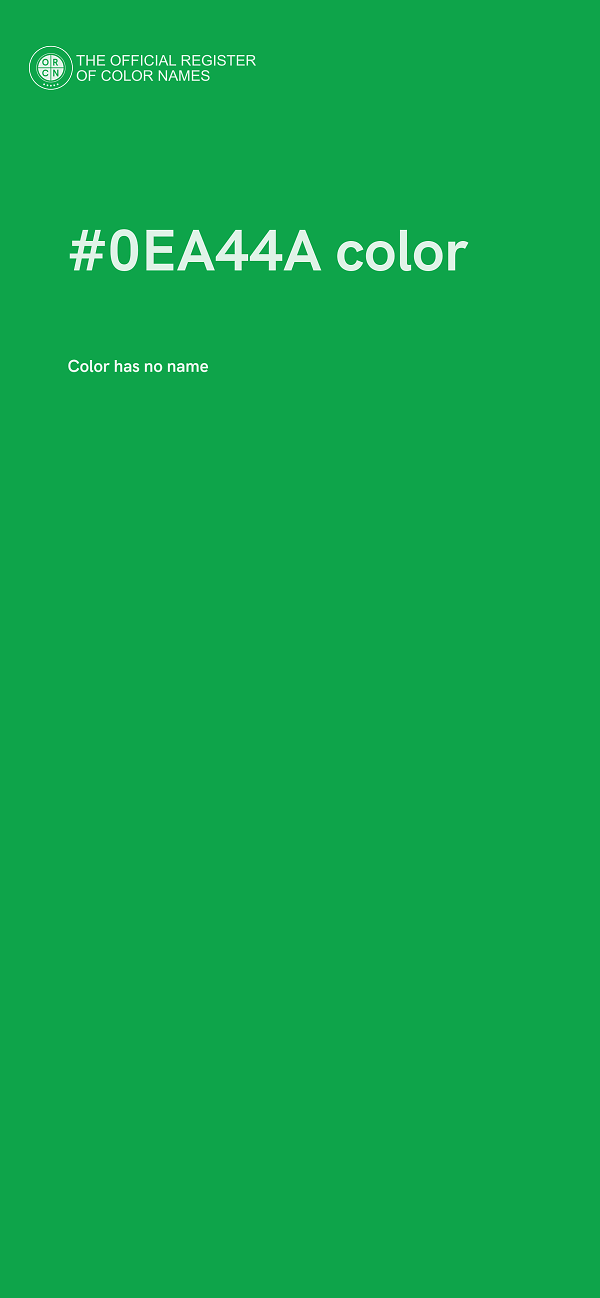 #0EA44A color image