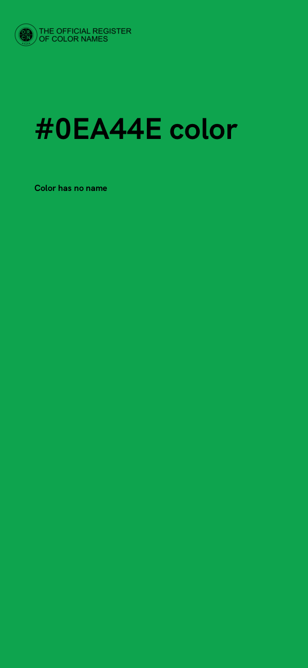 #0EA44E color image