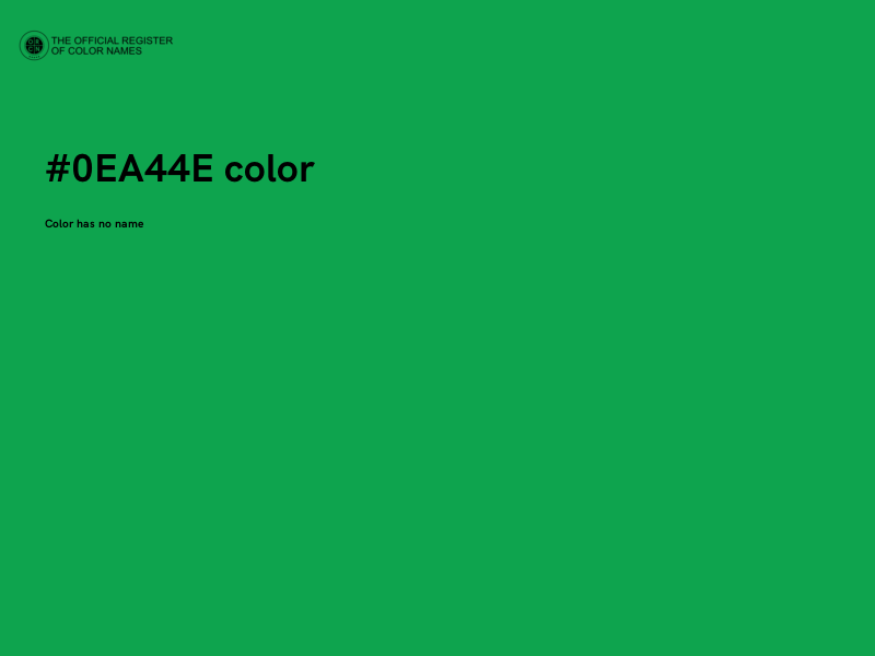#0EA44E color image