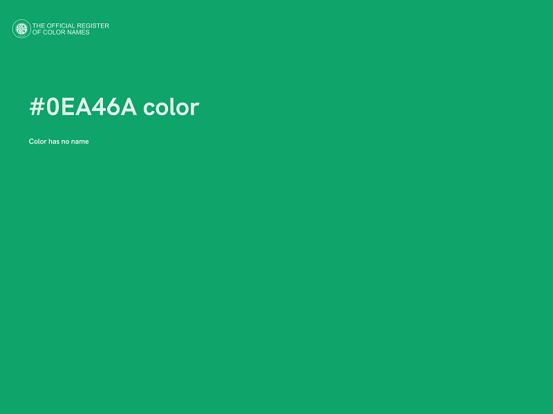 #0EA46A color image