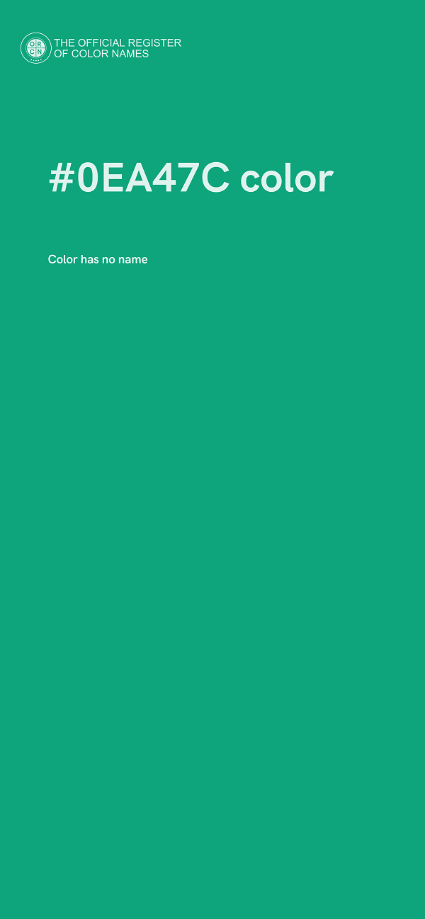 #0EA47C color image