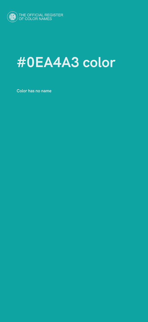 #0EA4A3 color image