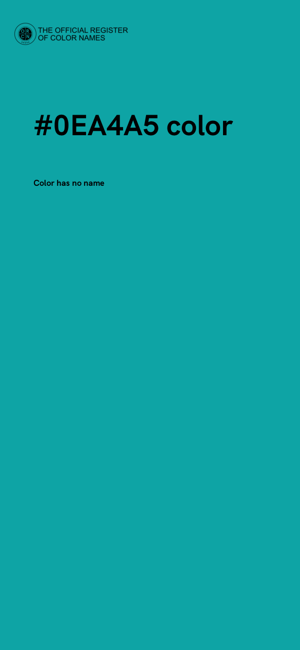 #0EA4A5 color image