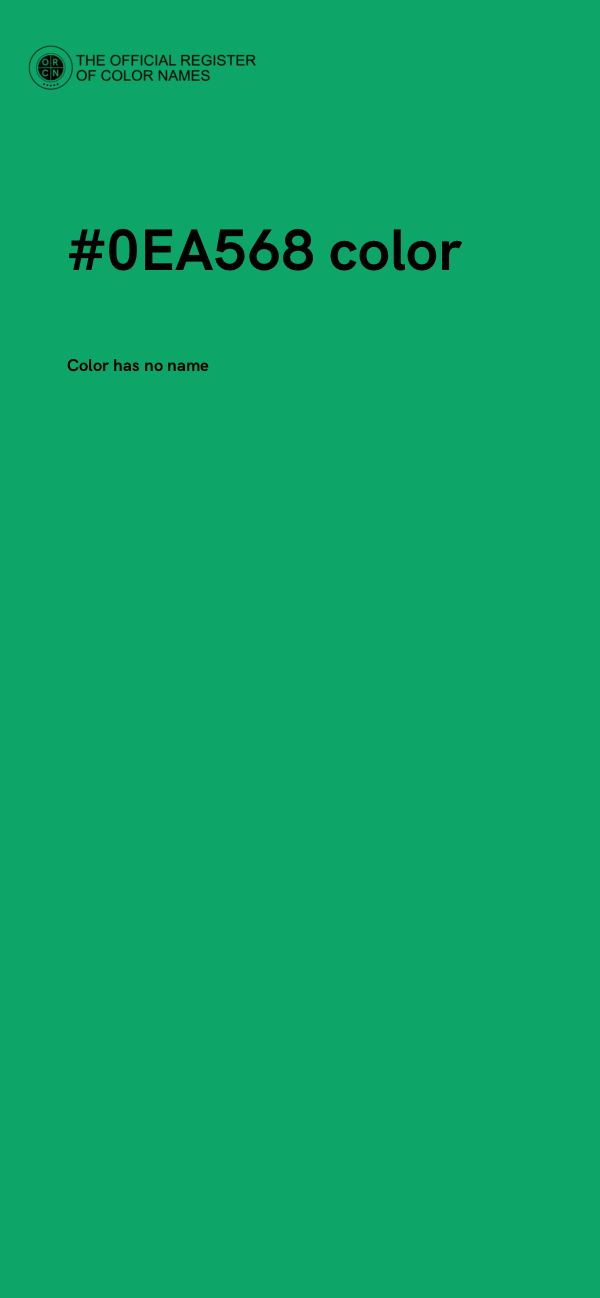 #0EA568 color image