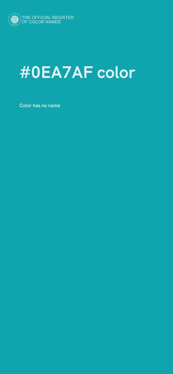 #0EA7AF color image