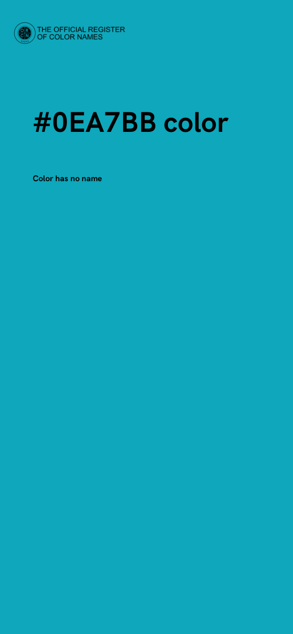 #0EA7BB color image