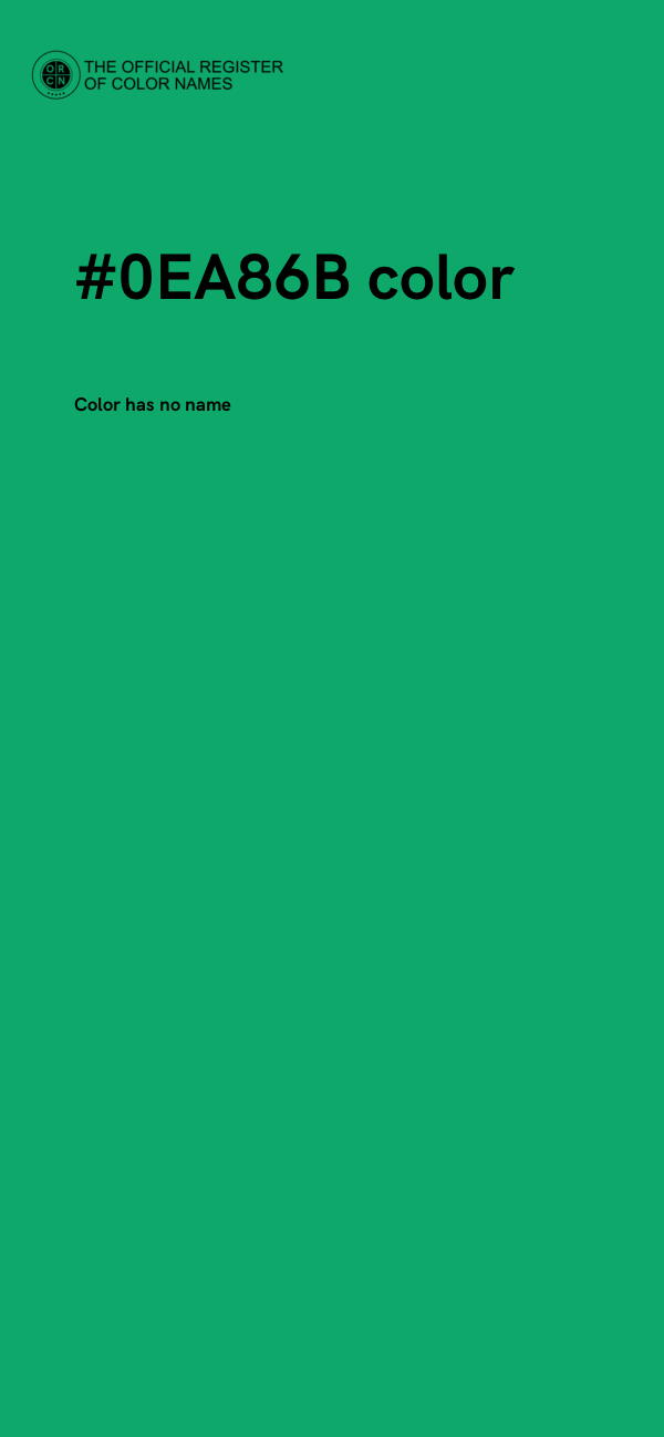 #0EA86B color image