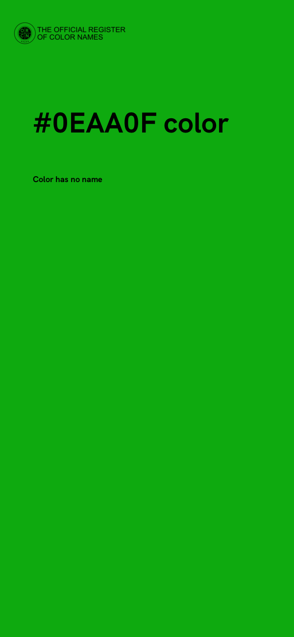 #0EAA0F color image