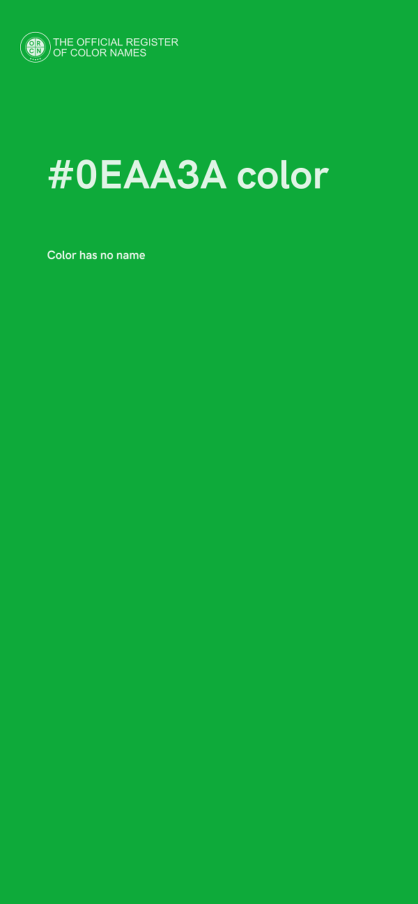 #0EAA3A color image