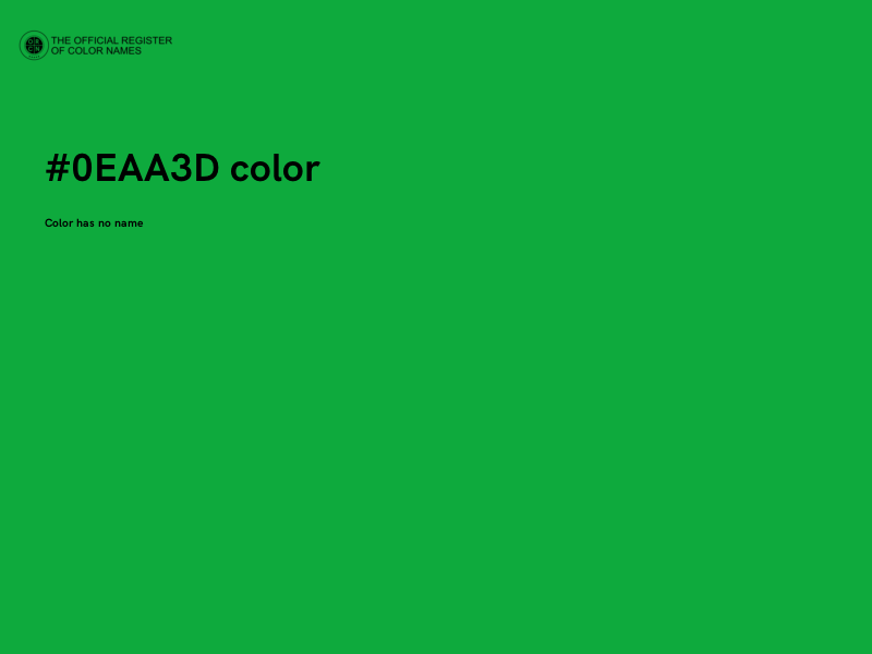 #0EAA3D color image