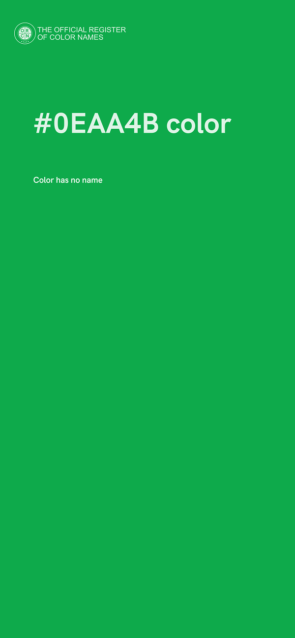 #0EAA4B color image