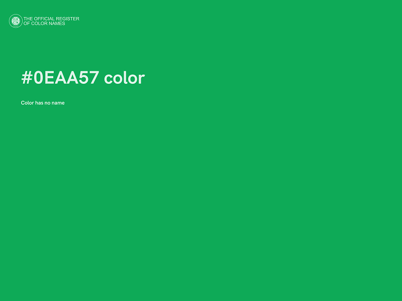 #0EAA57 color image