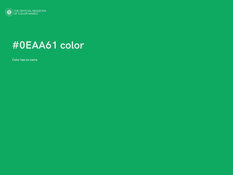 #0EAA61 color image