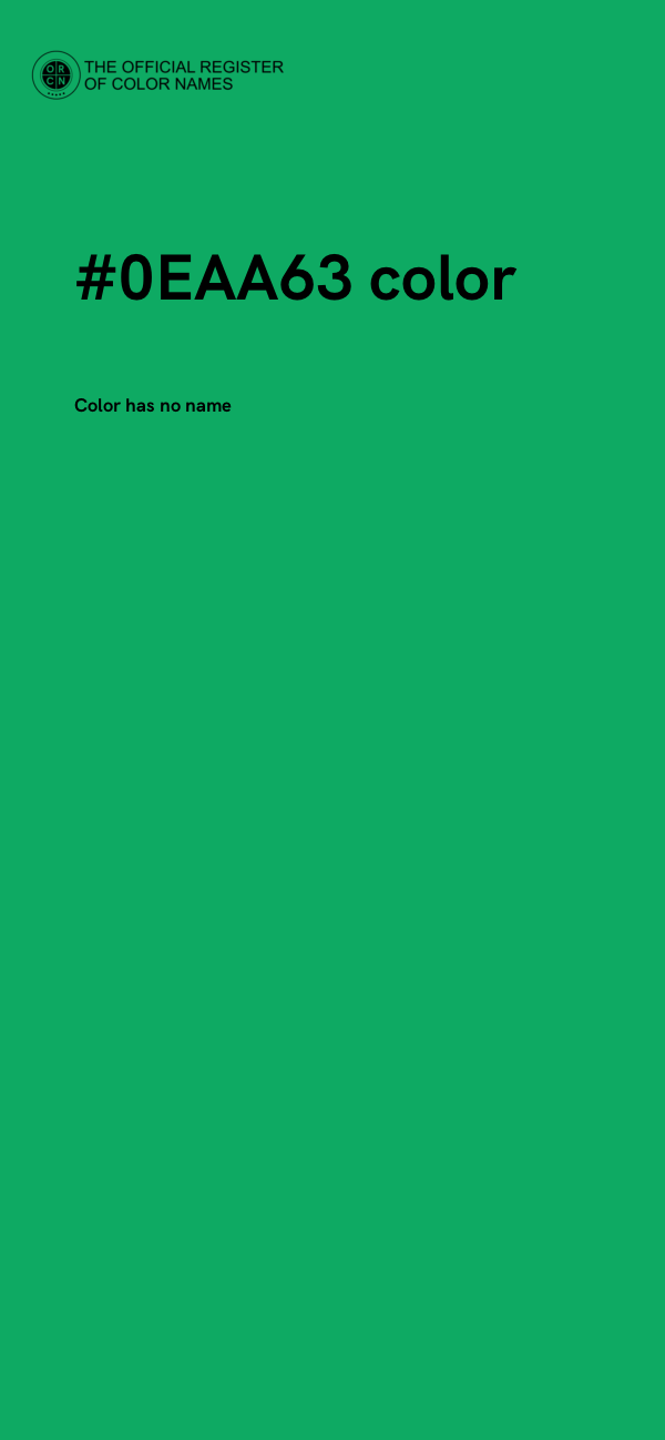 #0EAA63 color image