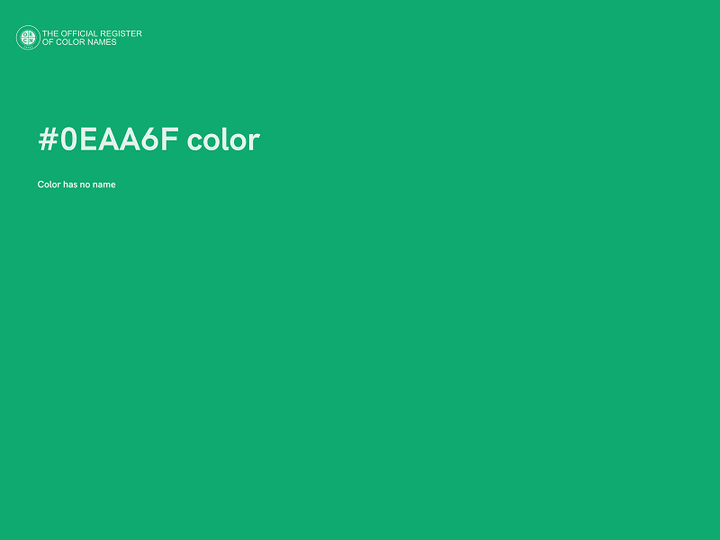 #0EAA6F color image