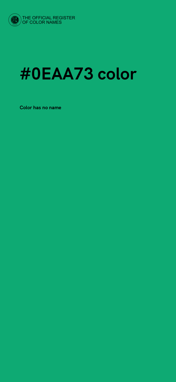 #0EAA73 color image
