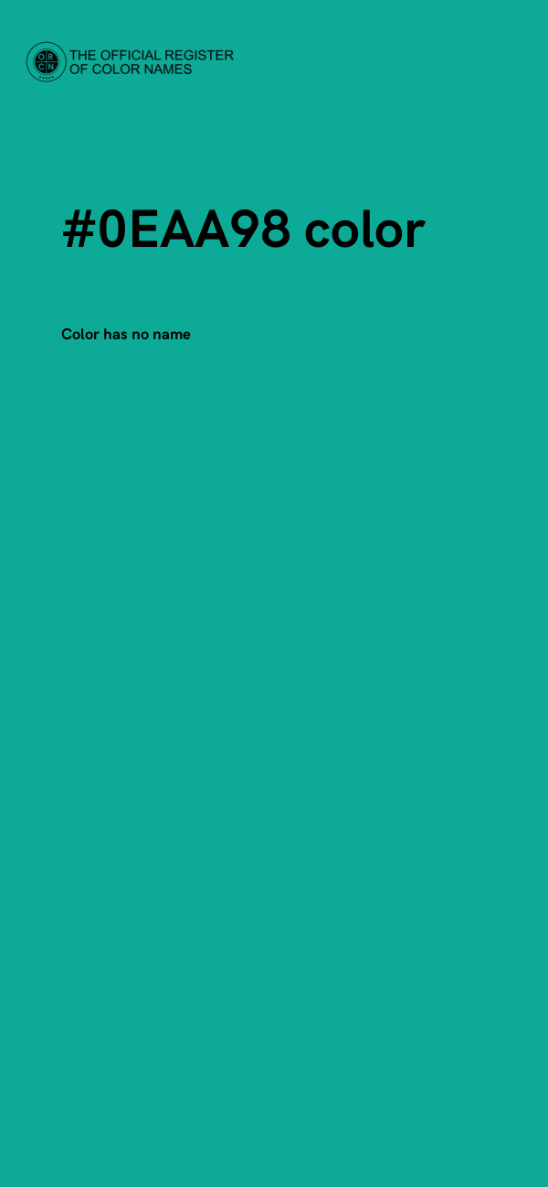 #0EAA98 color image