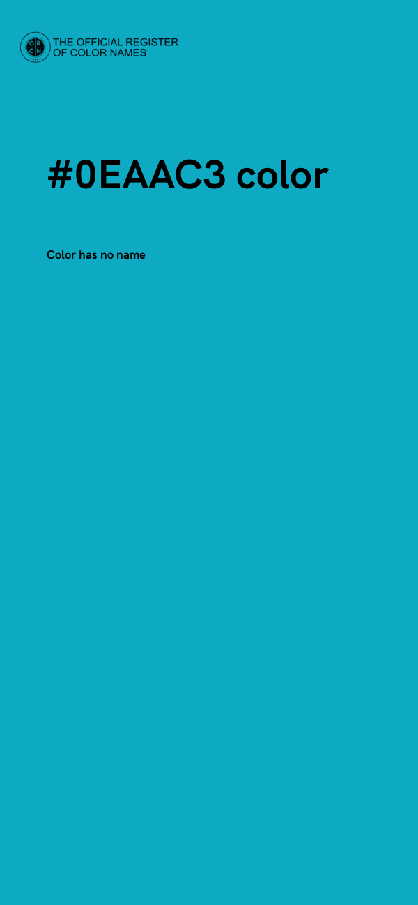#0EAAC3 color image