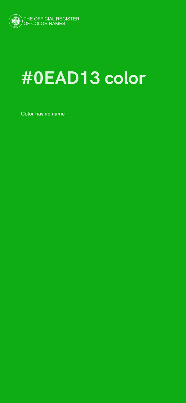 #0EAD13 color image