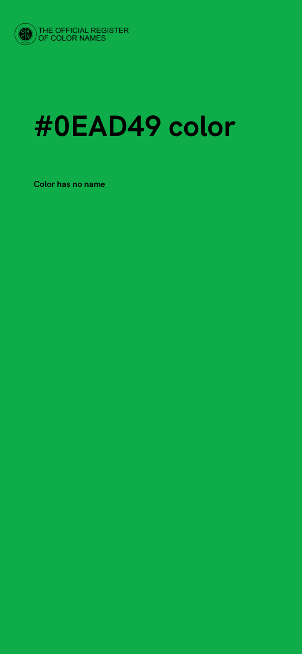 #0EAD49 color image
