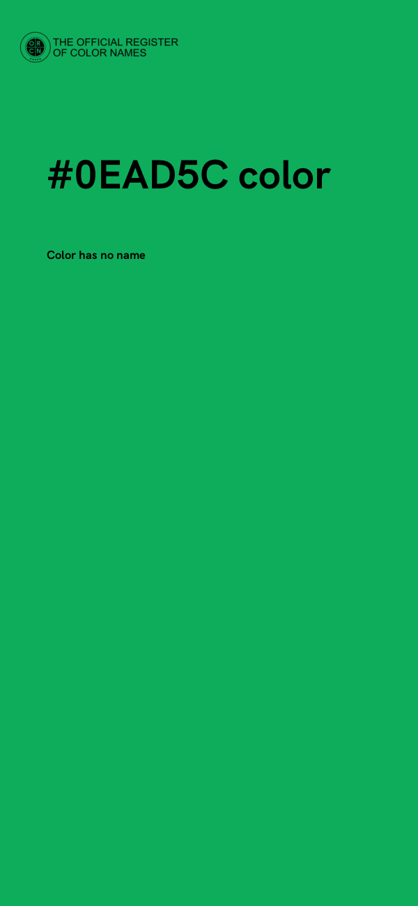 #0EAD5C color image