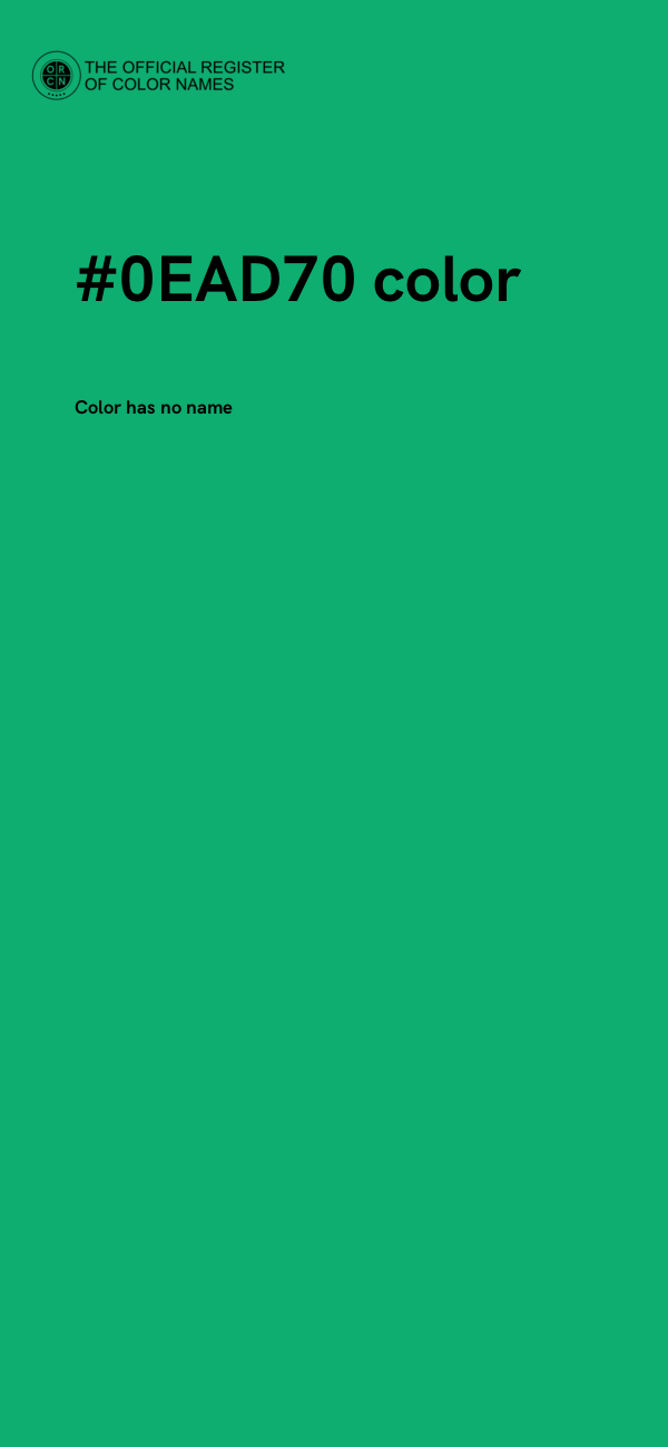 #0EAD70 color image