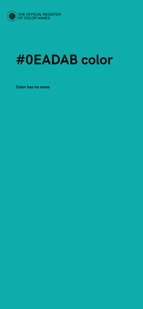 #0EADAB color image