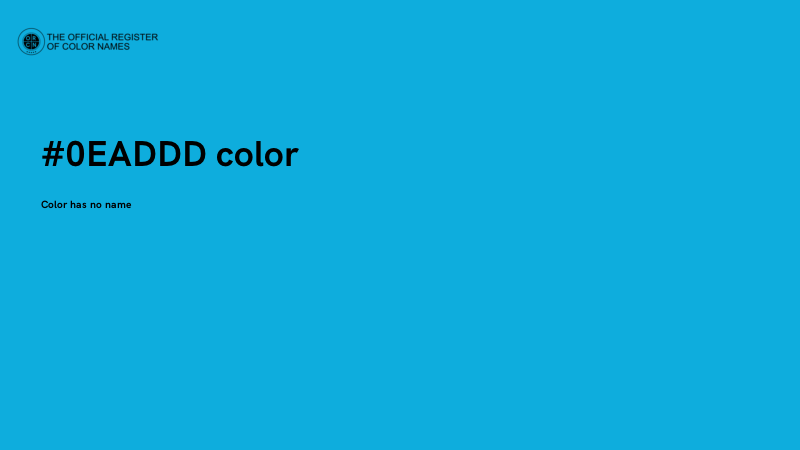 #0EADDD color image
