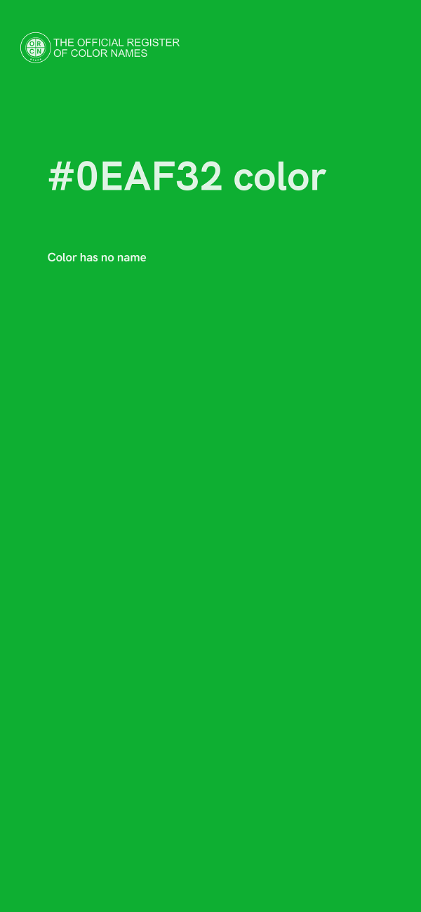 #0EAF32 color image
