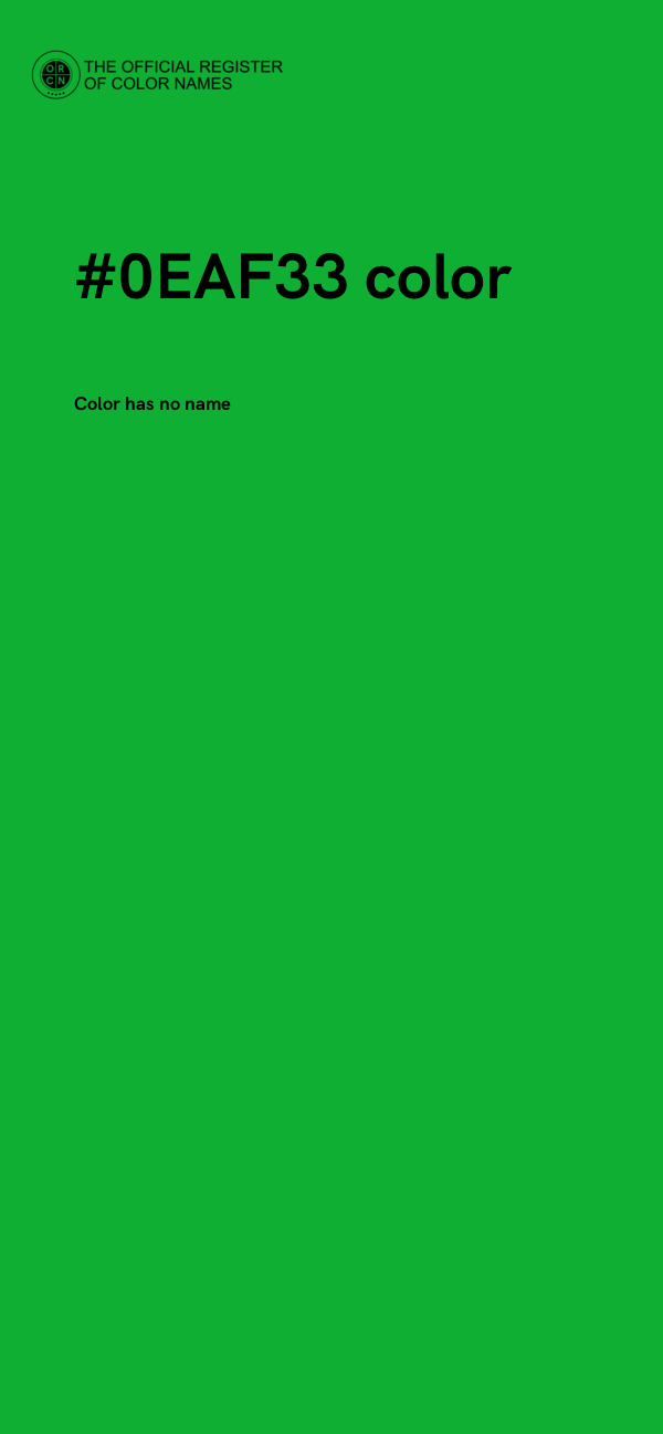 #0EAF33 color image