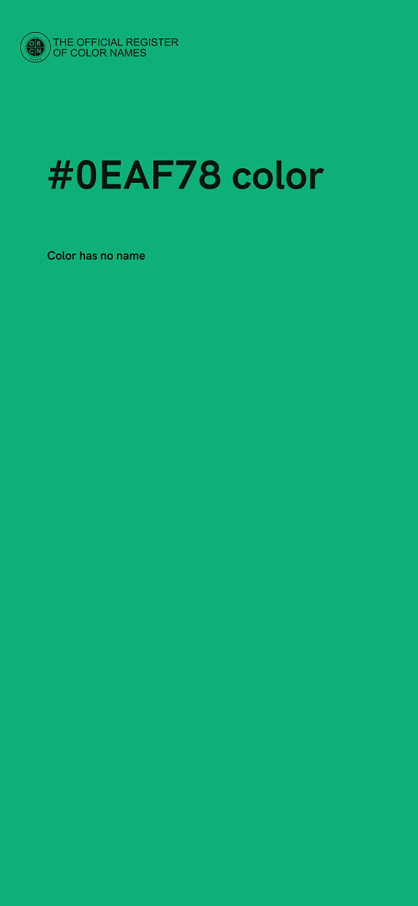 #0EAF78 color image
