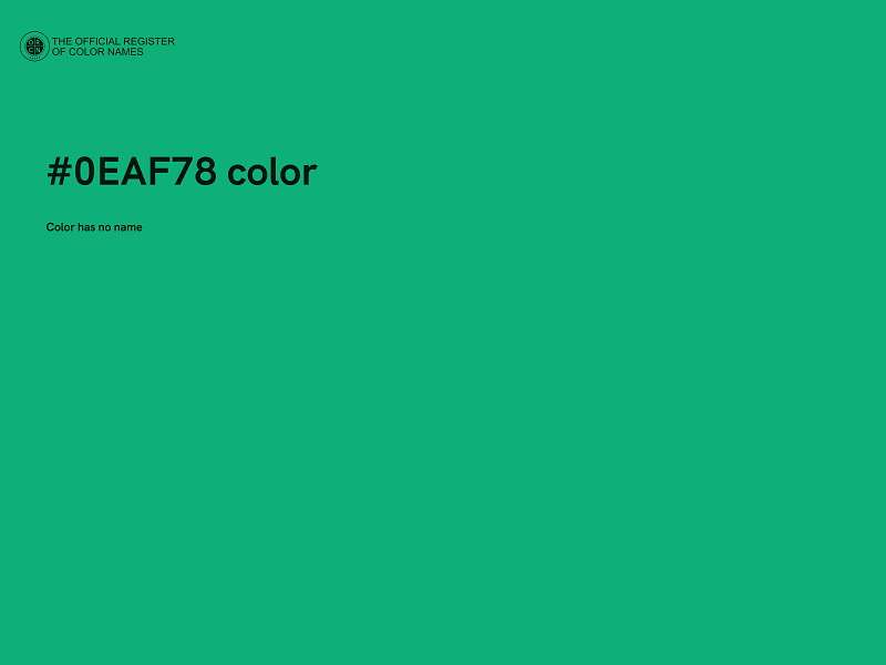 #0EAF78 color image