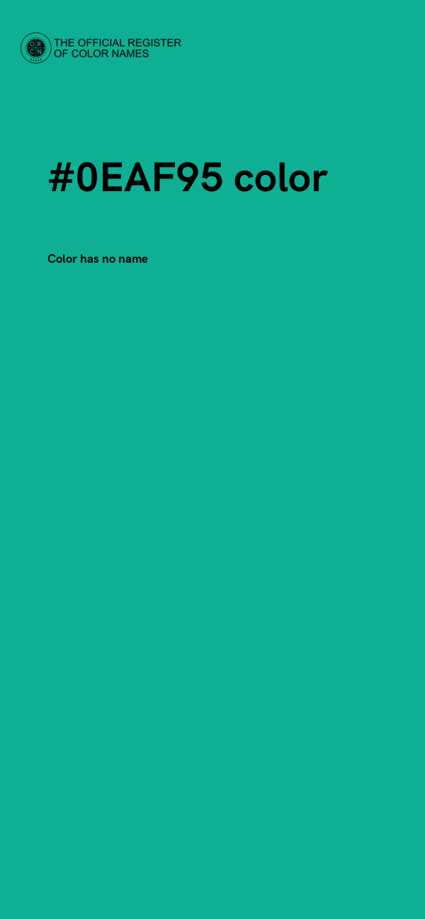 #0EAF95 color image