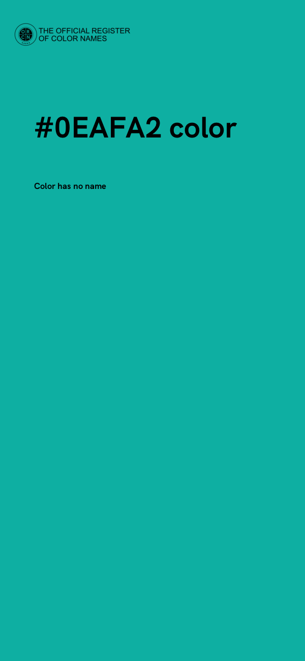 #0EAFA2 color image