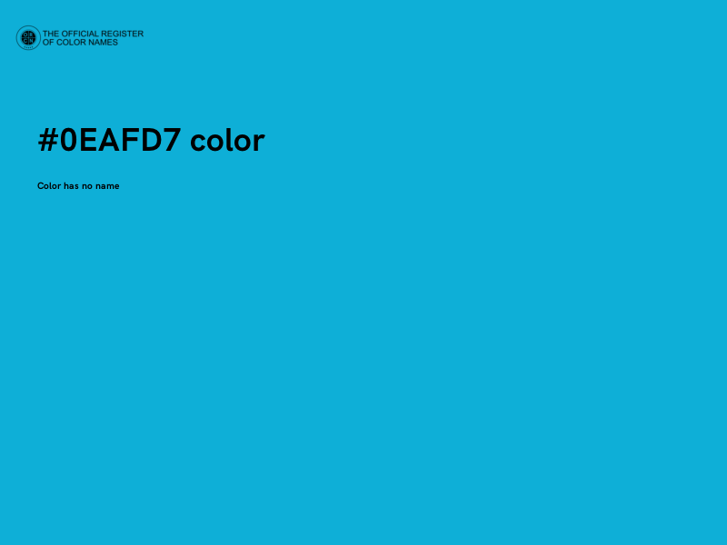#0EAFD7 color image