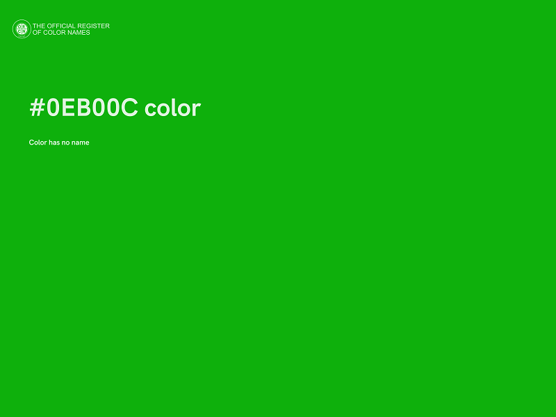 #0EB00C color image