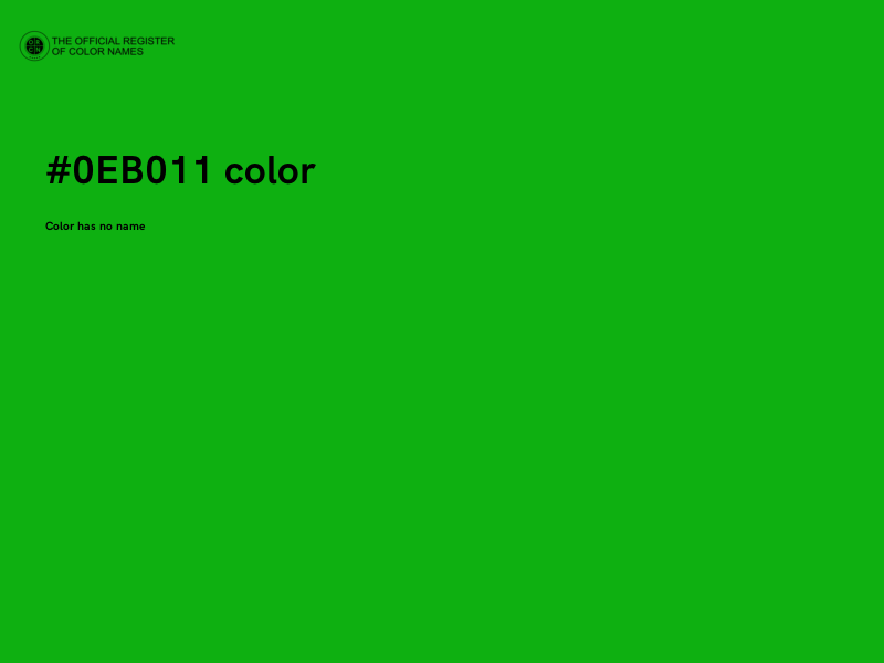 #0EB011 color image