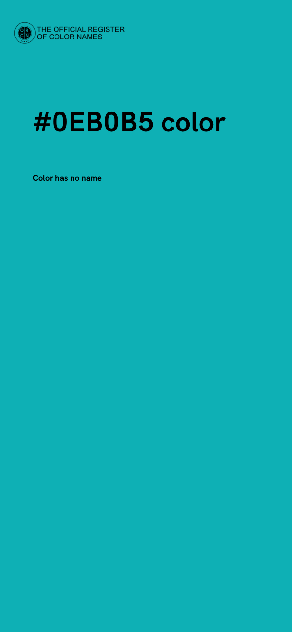 #0EB0B5 color image