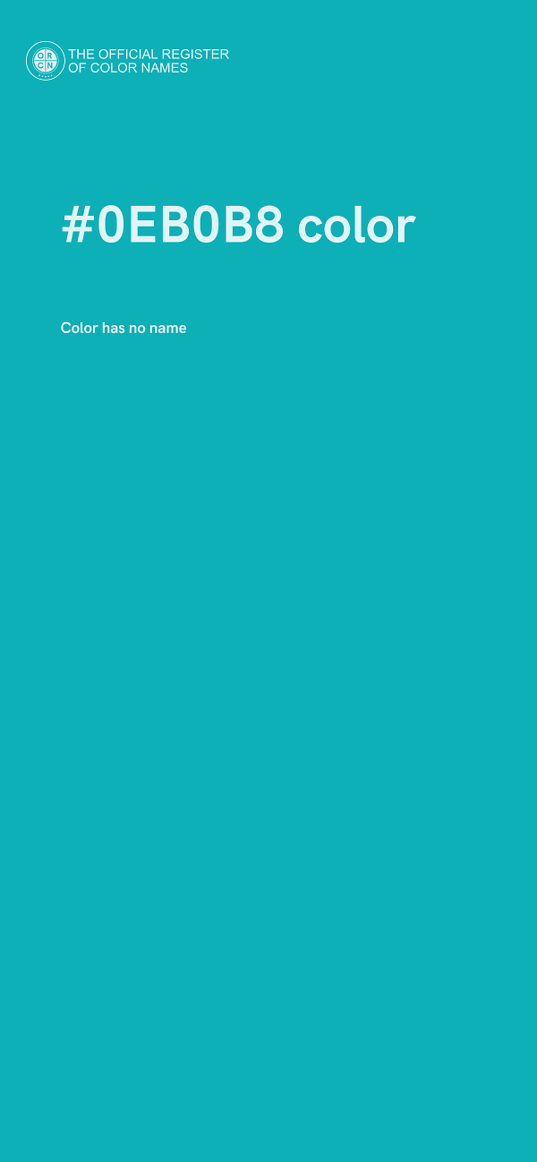 #0EB0B8 color image