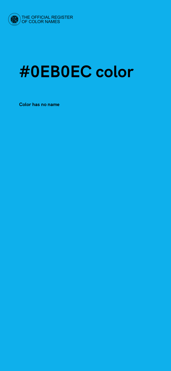 #0EB0EC color image