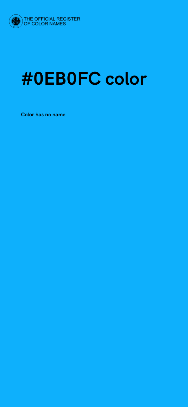 #0EB0FC color image
