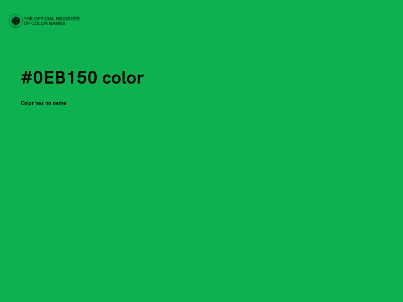 #0EB150 color image