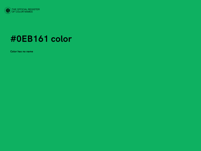 #0EB161 color image