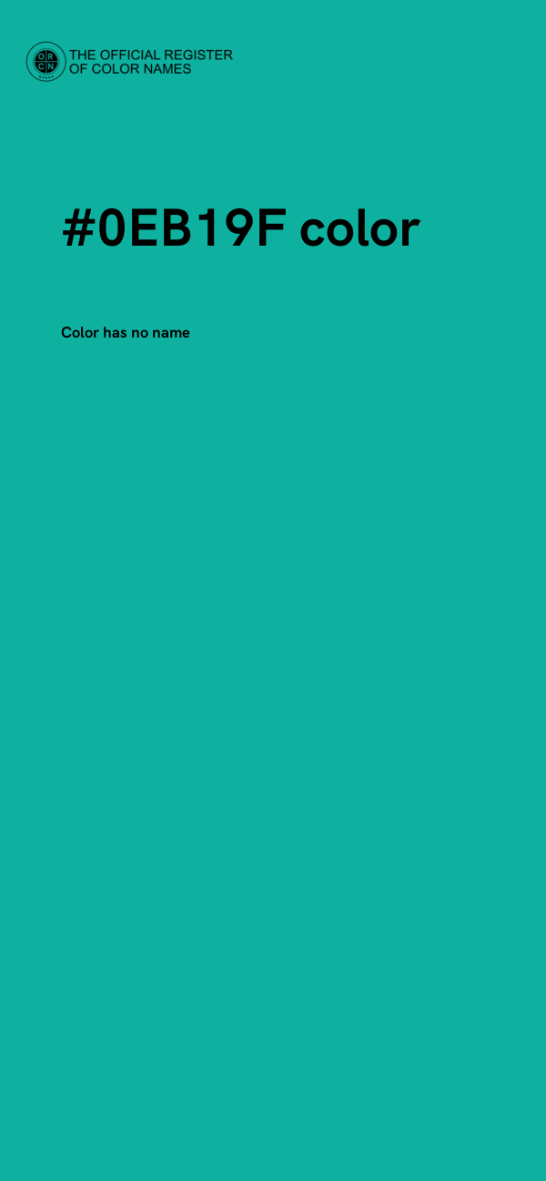 #0EB19F color image