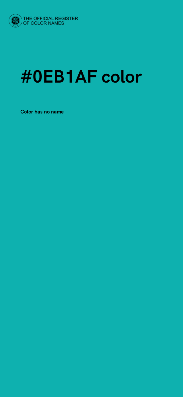 #0EB1AF color image