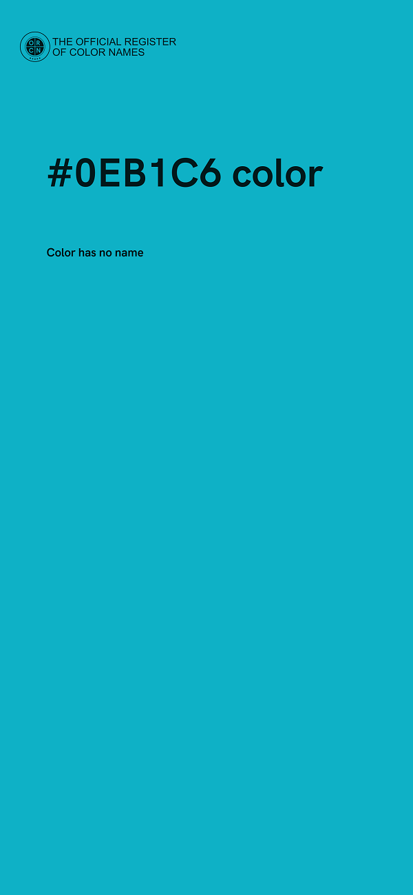 #0EB1C6 color image