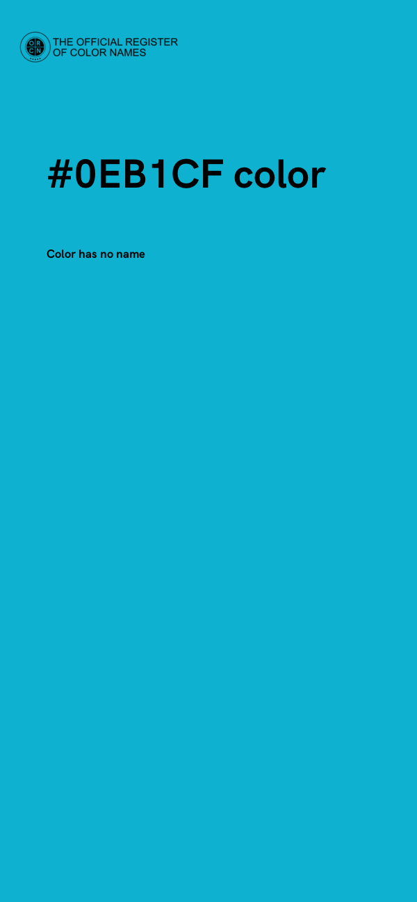 #0EB1CF color image