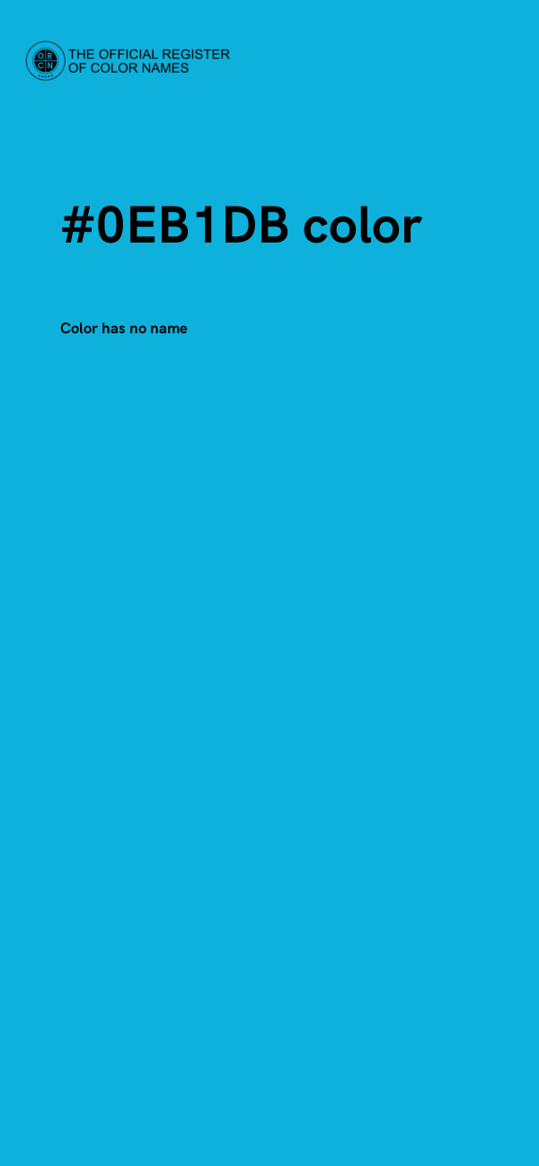 #0EB1DB color image